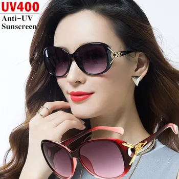 Kadın moda güneş gözlükleri Bayan Renkli güneş gözlüğü UV400 Anti-UV Güneş Koruyucu Kare Çerçeve Sürüş Polarize Gözlük Gafas De Sol