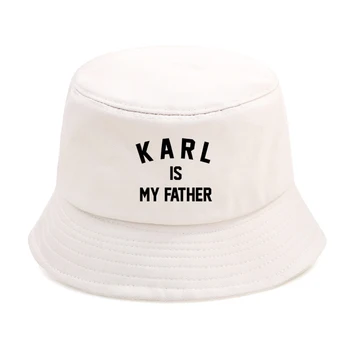 Karl benim Baba Katlanabilir erkek Kova Şapka Hip Hop Güneş Koruyucu Balıkçılık Avcılık Şapka Sokak Şapkalar Panama Açık Yetişkin Bob Şapka Görüntü 2
