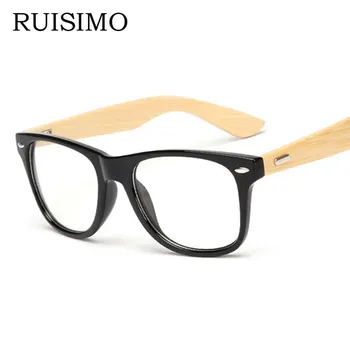 Klasik Retro Lens Nerd ahşap Gözlük çerçeveleri Moda marka tasarımcısı Erkek Kadın Gözlük Optik Gözlük gözlük kadın erkek