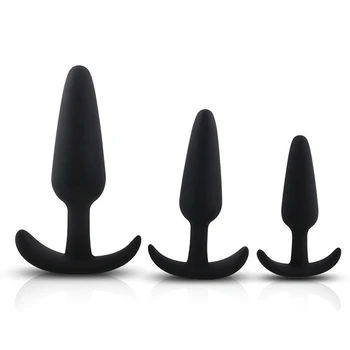 Küçük Silikon Anal Plug Setleri anal dildo Anal Yapay Penis Seks Oyuncakları Erkekler İçin/kadın Acemi Erotik Samimi Yetişkin seks tıkacı Anüs Eğitmen Görüntü 2