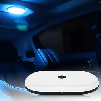 LED Gece Araba Arka Koltukta tavan tavan ışığı Kitleri Kare Kubbe Araç Kapalı Tavan Lambası Manyetik LED Araba İç Okuma Lambası