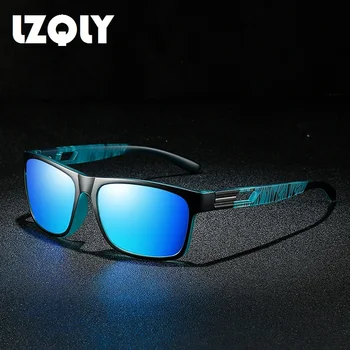 Lüks Polarize Gözlük Erkekler Kadınlar İçin Kare Vintage Sürüş Tasarımcı Güneş Gözlüğü Balıkçılık Siyah güneş gözlüğü UV400 parlama Önleyici