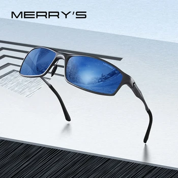MERRYS tasarım Erkekler Klasik Alüminyum Alaşım Güneş Gözlüğü HD Polarize Güneş Gözlüğü Erkekler Için Açık Spor UV400 Koruma S8266
