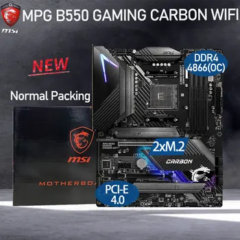MSI MPG B550 OYUN KARBON WIFI Anakart AM4 DDR4 128GB M. 2 PCI - E 3.0 4.0 Chıa OYUN B550 Placa-mãe AM4 ATX Masaüstü AMD B550