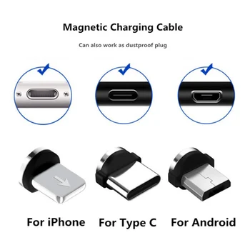Manyetik şarj kablosu C Tipi Manyetik Kablo Samsung Xiaomi Cep Telefonu Şarj Cihazı mikro USB Mıknatıs Kablosu Görüntü 2