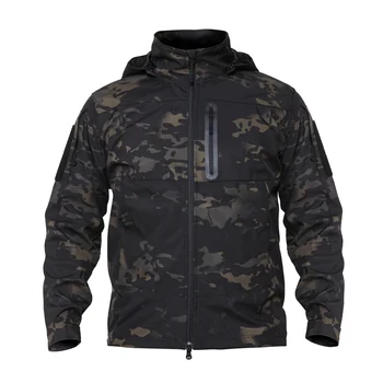 Mega Taktik Ceket Kapşonlu Askeri Rüzgarlık Kamuflaj Ordu Savaş Giyim Açık Sonbahar ışık Airsoft Erkek Dış Giyim Ceket