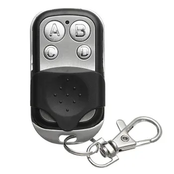 Metal dört düğmeli elektrik garaj kapısı anahtar Evrensel erişim kontrol güvenlik alarm çift kopya kablosuz uzaktan kumanda anahtar