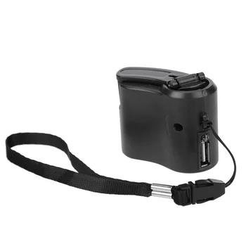 Mini Kompakt El Krank Şarj Manuel Jeneratör Cep Telefonu Acil Şarj Cihazı USB şarj aleti Bağlı Kalmak Açık Survival