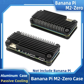 Muz Pi M2 Sıfır Alüminyum Kasa Pasif Soğutma Metal Kabuk için CPU Soğutucu ile Muz Pi M2-Zero