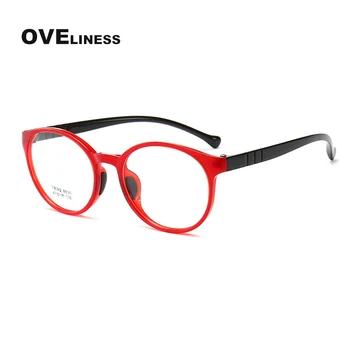 Optik Çocuk Gözlük Çerçevesi Erkek Kız TR90 Koruyucu Katı Çocuk Gözlük Gözlük Miyopi Reçete gözlük Gözlük Görüntü 2