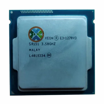 Orijinal Xeon E3-1270v3 3.5 1270 v3 E3 1270 v3 E3 Dört Çekirdekli Sekiz-İplik L2=1M L3=8M 80W CPU İşlemci LGA GHz 1150