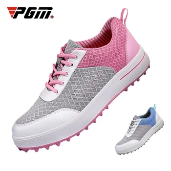 PGM Kadın Golf ayakkabıları kaymaz Nefes Golf Sneakers Bayanlar Süper Fiber Açık Spor Eğlence Eğitmenler XZ081