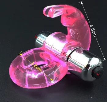 Pembe renk tavşan şekli güçlü AV Mini G-Spot vibratör yetişkin seks oyuncakları kadınlar için Görüntü 2
