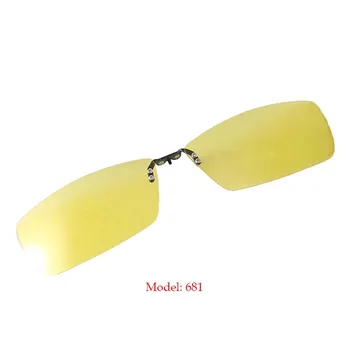 Polarize güneş gözlüğü klip mıknatıs köprü tasarım gözlük güneş gözlüğü üzerinde klip erkek kadın ışık süper gözlük sürücü gözlük Görüntü 2