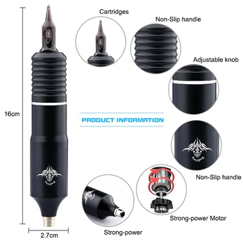 Profesyonel Kablosuz Döner dövme kalemi Makinesi Batterij Met Draagbare Güç Kalıcı makyaj Dövme Vücut Sanatı Görüntü 2