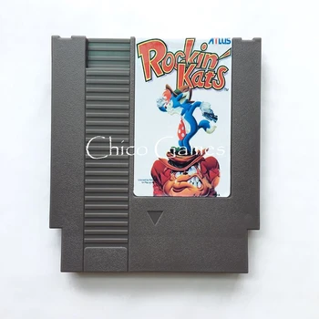 Rockin Kats 72 Pins Oyun Kartı İçin 8 Bit Oyun Oyuncu