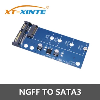 SATA 3.0 22 Pin SATA M. 2 SSD Adaptörü M2 Genişletme Kartı için anahtar/(B+M) anahtar SATA Sinyal M. 2 için NGFF SSD 2242/2260/2280 Görüntü 2