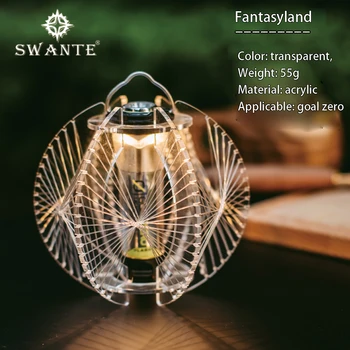 SWANTE yeni gol sıfır el feneri abajur el yapımı atmosfer dekoratif rüya lamba gölge kamp ışıkları aksesuarları