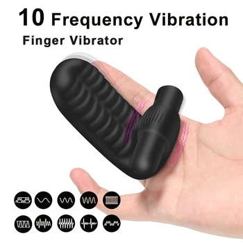 Silikon Parmak Vibratör Kadınlar İçin Klitoris Stimülatörü g-spot Vibratör Klitoral Stimülasyon Masajı Kadın Mastürbasyon Seks Ürün Görüntü 2