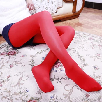 Sumodx 120D Kadife Çorap Seksi Düğün Yeni Yıl Tayt Kadın Ince Kırmızı Naylon Büyük Sıkı Külotlu Dikişsiz Ipek Çorap