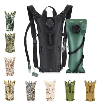 Sıvı alımı sırt çantası İle 3L hortumlu su torbası Balıkçılık için Taktik Su Torbası Yürüyüş Bisiklet Koşu Survival Yürüyüş Ve Tırmanma
