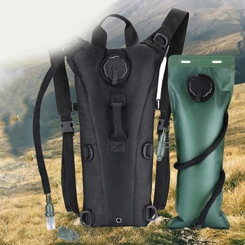 Sıvı alımı sırt çantası İle 3L hortumlu su torbası Balıkçılık için Taktik Su Torbası Yürüyüş Bisiklet Koşu Survival Yürüyüş Ve Tırmanma Görüntü 2