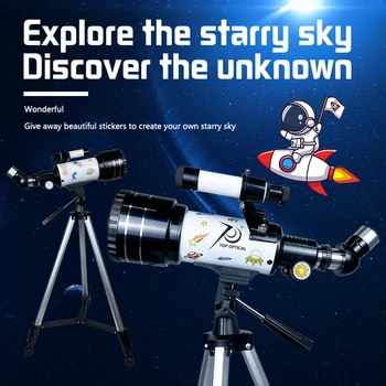 TOPOPTİCAL 70400 Astronomik Teleskop Profesyonel Refrakter Yüksek Kaliteli Monoküler Çocuklar için Güçlü Kamp Çocuk Hediyeler Görüntü 2