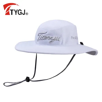 TTYGJ Golf yuvarlak şapka Erkek ve Kadın yuvarlak üst güneş şapkası Büyük Ağız Balıkçı Capgolf Vardır silindir şapka Spor Rahat Şapka