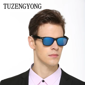TUZENGYONG Moda Markaları Erkekler Polarize Güneş Gözlüğü Klasik Pilot UV400 Shades güneş gözlüğü Gözlüğü Aksesuarları Için Kadın / Erkek T241 Görüntü 2