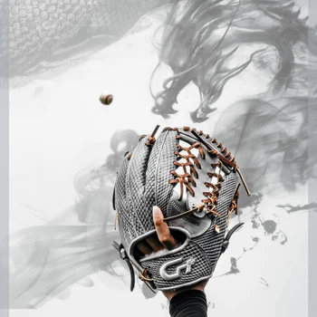 Tasarım deri beyzbol eldiveni Yetişkin Hediyeler Ekipmanları Yüksek Kaliteli beyzbol eldiveni Catcher 11.5 İnç Gant Beyzbol Açık Spor Görüntü 2