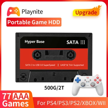 Taşınabilir Oyun 2T HDD 77 AAA Oyunları PS4 / PS3 / PS2 / XBOX / BUHAR / Wİİ U Desteği Windows Harici Oyun Sabit Disk Emülatörü Konsolu