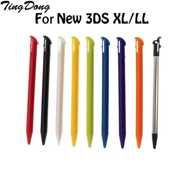 TingDong 8 adet / grup Plastik ve Metal Geri Çekilebilir Dokunmatik Stylus Kalem Nintendo Yeni 3DS XL LL