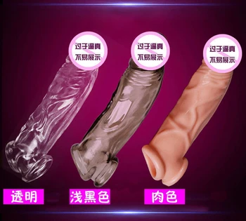 Toptan Son Derece Elastik Kristal Prezervatif Kullanımlık Penis Extender Kollu Gecikme Boşalma Penis Büyütme Samimi Ürünler Seks