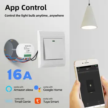 Tuya Zigbee 3.0 Mini Anahtarı Nötr Hattı Gerekli Destek Akıllı yaşam App İki Yönlü Kontrol Ağ Geçidi Alexa Google ev ile Çalışmak Görüntü 2