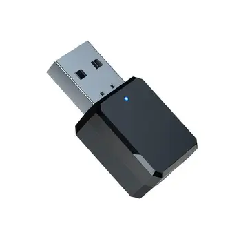 USB kablosuz Bluetooth 5.1 3.5 mm Ses Alıcısı Bluetooth Ses Adaptörü Alıcısı Çift Çıkışlı Dahili Mikrofon ile