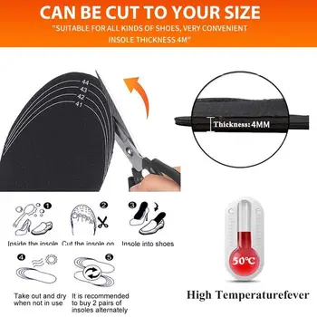 USB Şarj Edilebilir Elektrikli Isıtmalı Ayakkabı Tabanlık İsıtıcı ayak ısıtıcı için Çoklu Boyutları Kadın Erkek Kış Açık Kürek Kar Görüntü 2