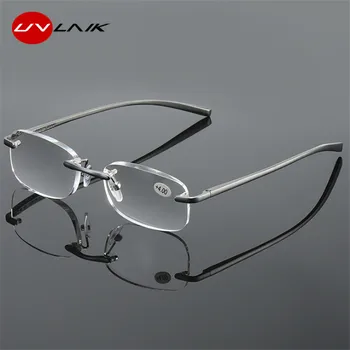UVLAİK Çerçevesiz Okuma Gözlükleri Kadınlar Erkekler Lens Çerçevesiz Gözlük Rle Okuyucu 1.0 1.5 2.0 2.0 2.5 3.0 Gözlük 