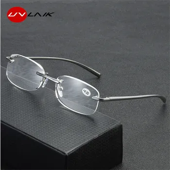 UVLAİK Çerçevesiz Okuma Gözlükleri Kadınlar Erkekler Lens Çerçevesiz Gözlük Rle Okuyucu 1.0 1.5 2.0 2.0 2.5 3.0 Gözlük  Görüntü 2