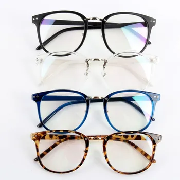 Veıthdıa Marka Unisex Moda Gelgit Optik Gözlük Yuvarlak Çerçeve Şeffaf Cam 4 Tarzı