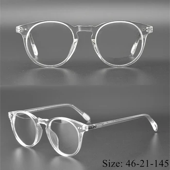Vintage Kalite Asetat gözlük kare klasik yuvarlak kare gözlük kadın erkek orijinal kutusu dava reçete lens ücretsiz gemi
