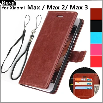 Xiao mi mi Max 2 3 kart tutucu kapak kılıf Xiao mi mi Max2 Xiao mi Max2 pu deri telefon kılıfı ultra ince cüzdan kapak çevirin