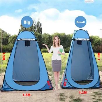 YENİ Pop Up Pod Soyunma Odası Gizlilik Çadır Kolay Kurulum Taşınabilir Açık duş çadırı Kamp Tuvalet yağmur şelteri Kamp Plaj için Görüntü 2