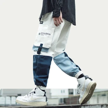 Yan Toka Cepler Kargo Harem Joggers Pantolon Streetwear Erkek Harajuku Hip Hop Hipster Rahat Sweatpants Pantolon Pantolon