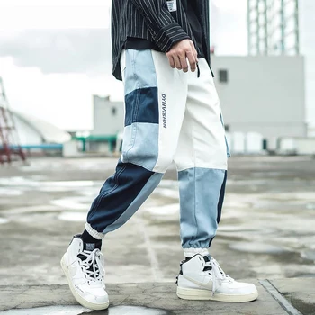 Yan Toka Cepler Kargo Harem Joggers Pantolon Streetwear Erkek Harajuku Hip Hop Hipster Rahat Sweatpants Pantolon Pantolon Görüntü 2