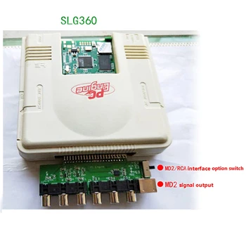 Yedek RGBS Video Güçlendirici SLG360 NEC PCE PC Motor Grafx oyun Makinesi RGBS Sinyal Çıkışı Ses Çıkışı