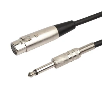 Yeni 3-Pin XLR Dişi / Erkek 1/4 6.35 mm Mono Jack Erkek Tak TRS Ses Kablosu mikrofon adaptörü Kablosu Mikrofon Hoparlör Amplifikatör