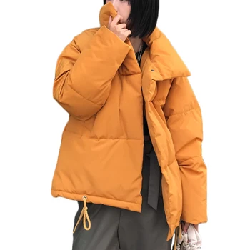 Yeni Kadın Kış Ceket Kadın Sıcak Aşağı pamuklu ceket kadın Kore Ekmek servisi Pamuklu Ceketler parkas Kadın ceket mont A941 Görüntü 2