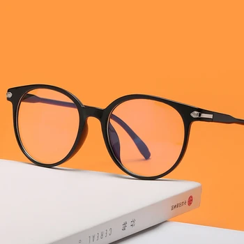 Yeni Kedi Göz Gözlük Çerçeve Vintage Yuvarlak Gözlük Kadınlar Marka Tasarımcısı Şeffaf Gözlük Optik Şeffaf Lens Gözlük Oculos