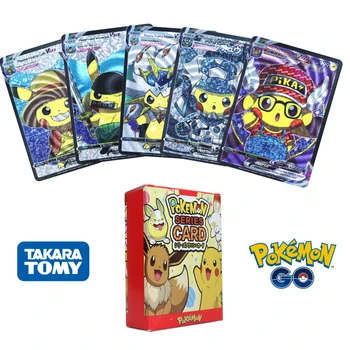 Yeni Orijinal 27/55 adet Pokemon Cosplay Kart İngilizce Japon Pikachu Vmax 999 Hit Noktası Mega Oyun Savaş Carte Ticaret Oyuncak Hediye