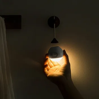 Youpin Sothing Kızılötesi İndüksiyon Gece İşığı Lambası Akıllı Sensör Taşınabilir USB Şarj Çıkarılabilir Gece Ampuller Akıllı Ev İçin Görüntü 2